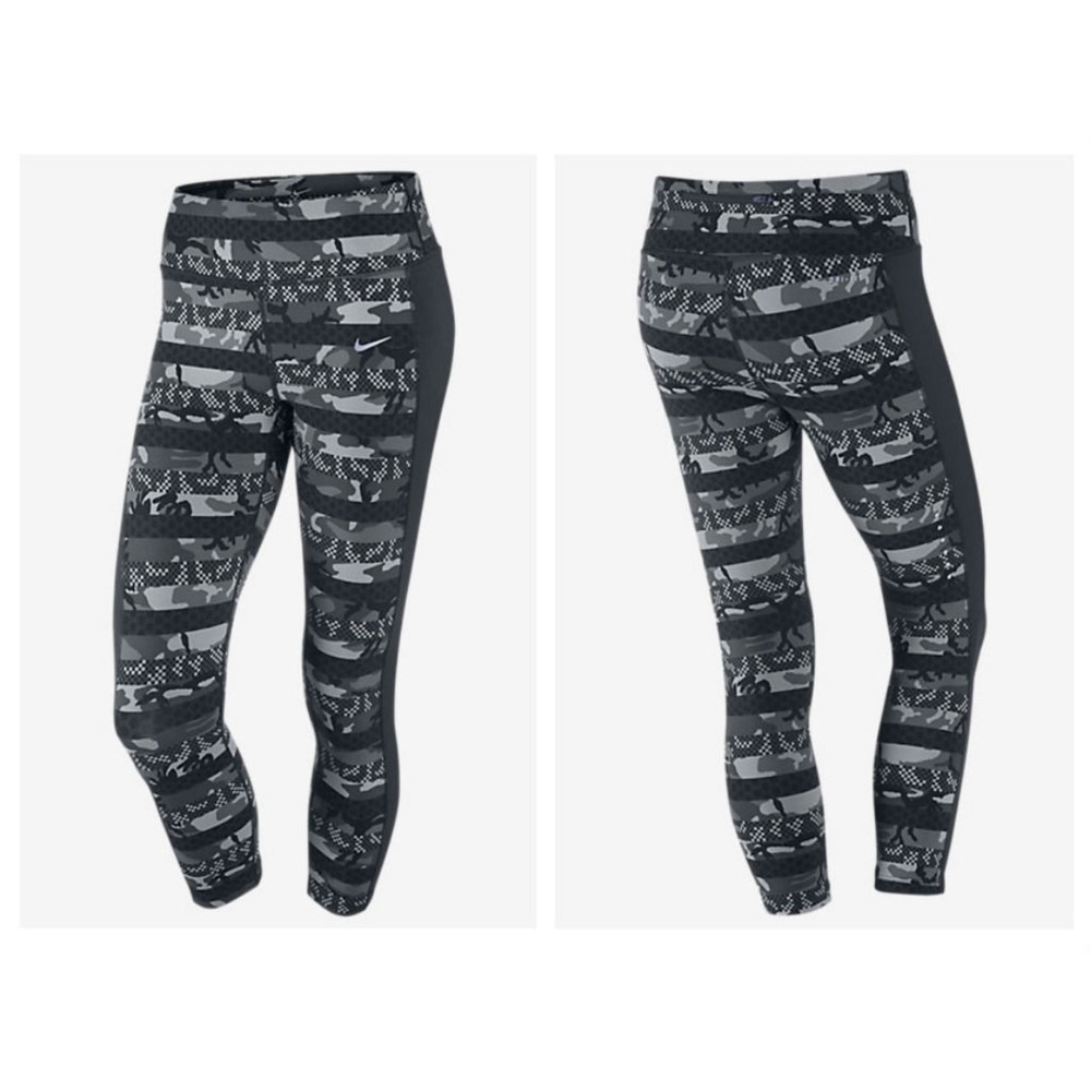 NIKE Leggings Women XS Epic Lux Dri-Fit 3/4 Leg Capris 686036-021 Retro Y2K NEW